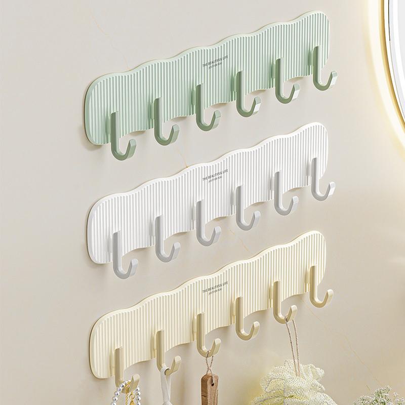 Door Hanging Hook Multi Row Dormitory With Strong Adhesive Walls Kitchen And Bathroom With No Drilling Hooks Home Organization