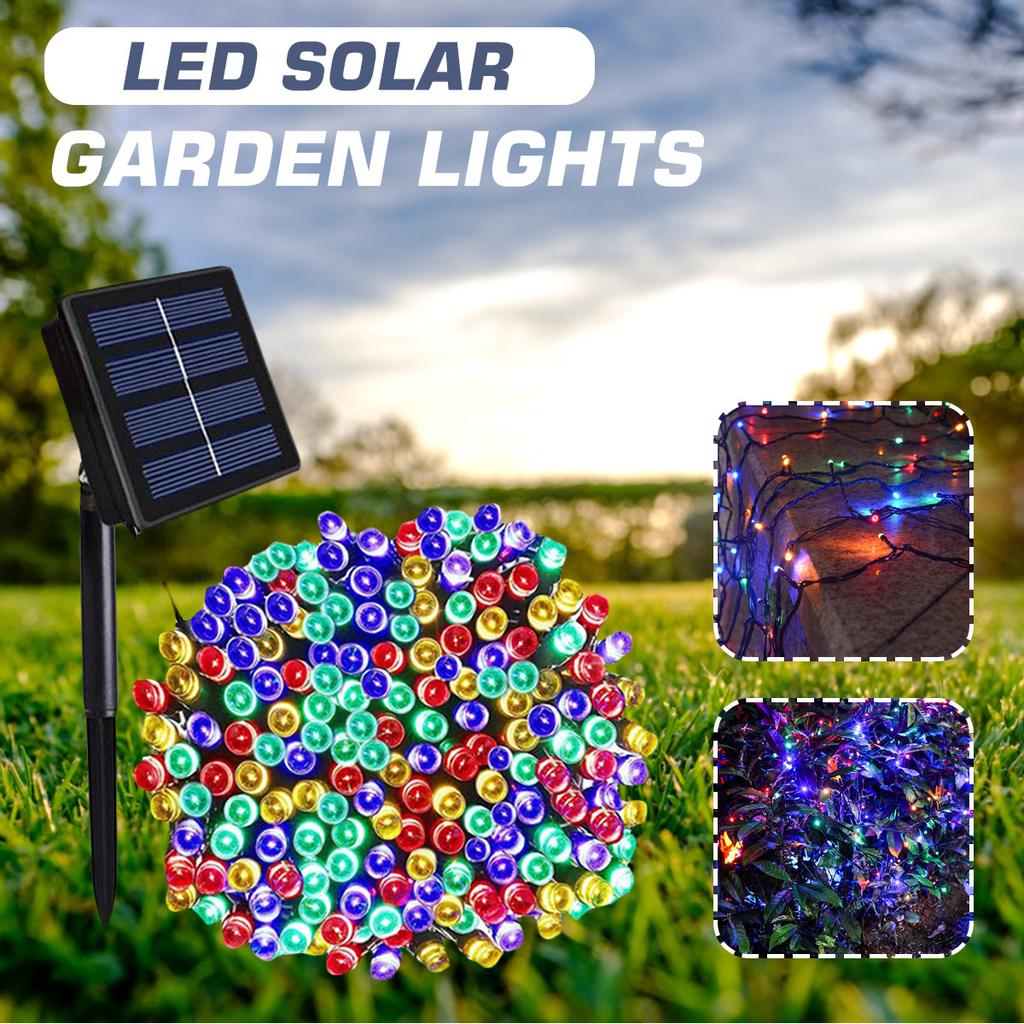 Xmas 100/200/300/LEDs Solar Fairy String Light Copper Wire Outdoor Garden Decor Xmas 100/200/300/LEDs Solar Fairy String Light Copper Wire Outdoor Garden Decor