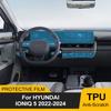 Voorgesneden PPF Lakbeschermingsfolie voor het Interieur van de Hyundai IONIQ 5 2022-2024 Console Kras Transparante TPU Folie Cover