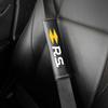 2Pcs Car Seat Belt Leather Safety Belt Shoulder Cover Pad For Renault RS Line Clio 5 Megane Logan Scenic Koleos Sandero Twingo AZG53
