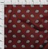 oneOone Cotton Flex Fabric Elephant Block Printed Craft Fabric BTY 40 Inch