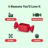 Funny 3D Printed Candy-Shaped Storage Box Creative Multi-function Pencil Box Decoration Sweet Jewelry Holder Home