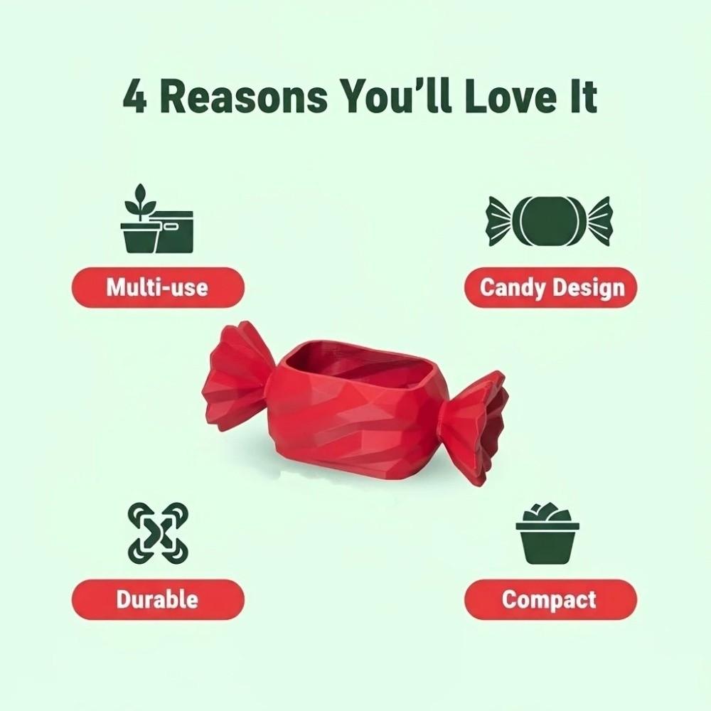 Funny 3D Printed Candy-Shaped Storage Box Creative Multi-function Pencil Box Decoration Sweet Jewelry Holder Home