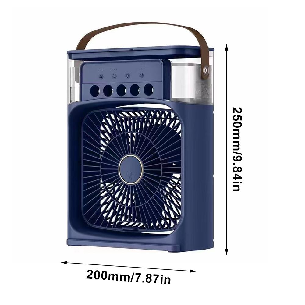3 In 1 Fan AIr Conditioner Household Small Air Cooler LED Night Light Portable Humidifier Air Adjustment Fan Office Home Fan New