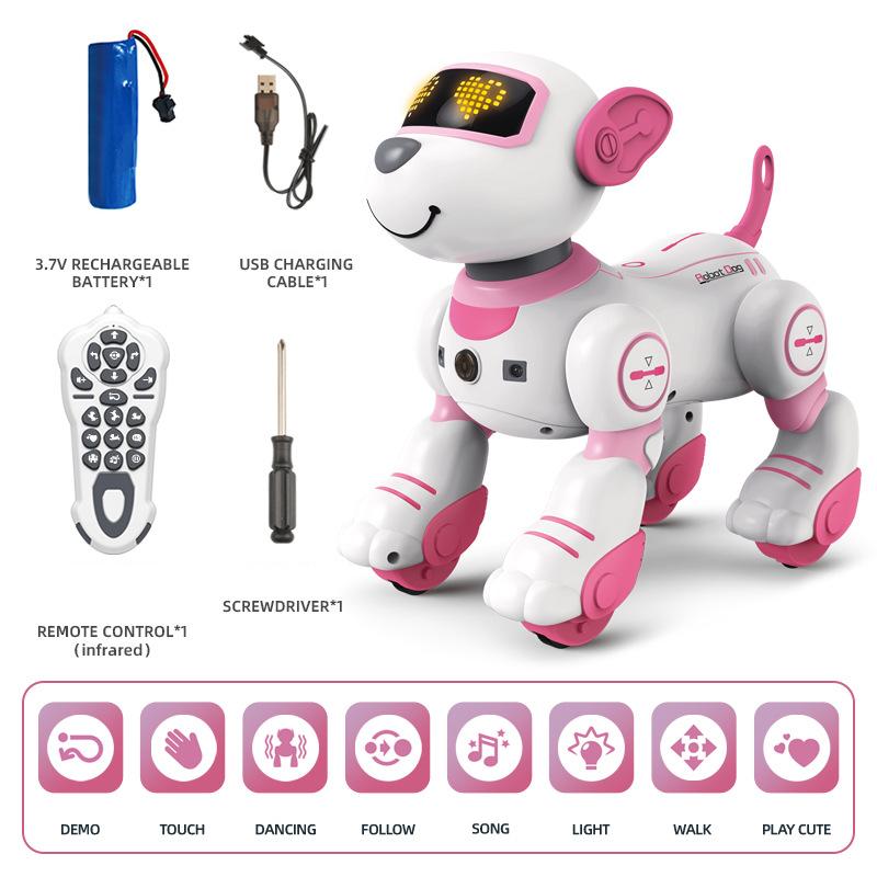 

Robot Dog Remote Control Stunt Walking Dancing Electric Pet DogRemote Control Magic Pet Dog Toy Intelligent Touch