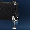Apple Tower Keychain For Women Car Bag Accessory With Electroplated Metal Finish