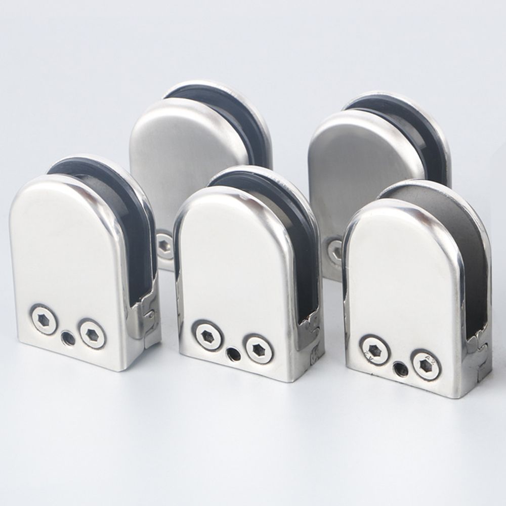 Hole Floor Mount Posts Connector Hardware Glass Clip Glass Clamp Furniture Supplies Support Bracket