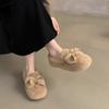 Mao Mao Shoes Women Wear a Pedal Doudou Shoes 2025 New Autumn and Winter Warm Plush Cotton Shoes Flat Cotton Ladyshoes