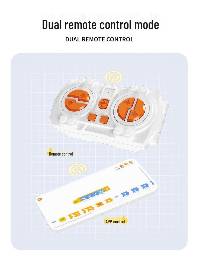 Kit de robot programmable télécommandé avec blocs de construction pour l'exploration scientifique éducative