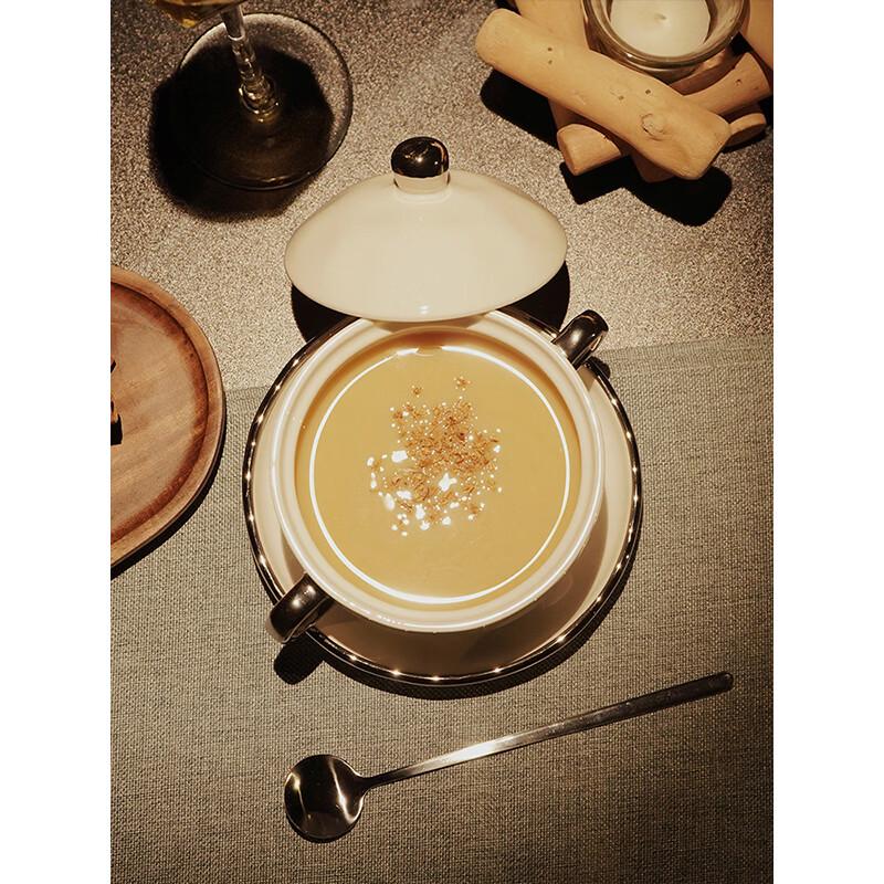 COMATE Ceramic Double-Ear Dessert Bowl Set