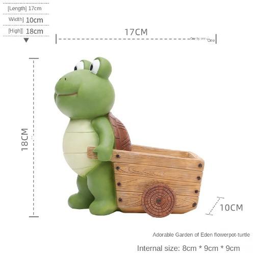 

Двор, балкон, мультяшная панда, черепаха, цветочный горшок, креативное домашнее садоводство, столешница из смолы, сочное зеленое растение в горшке