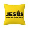 Jesus Quotes Throw Pillow Case cm for Living Room Religion Cross Christian Faith Cushion Cover Soft Polyester Pillowcase