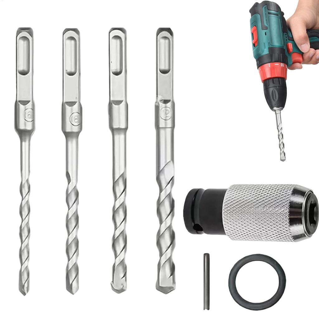 Drill Bit Adapter Heavy Duty Quick Release Portable Electric Wrench Drill Bit Conversion Adapter for Electricians Plumbers Home