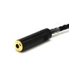20cm Elbow 3.5mm Male To Female Stereo Extension Audio Adapter Cable Black