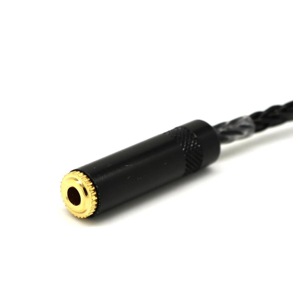 20cm Elbow 3.5mm Male To Female Stereo Extension Audio Adapter Cable Black