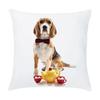 45X45Cm Dog Peach Skin Hug Pillowcase Custom Bedroom Car Sofa Cushion Pillowcase Cushion Cover