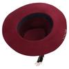 Wollen Fedora's Panama Hoed Exotische Distressed Homburg voor Dames Heren Foto Requisieten Western voor Podium Live Show Hoofddeksel