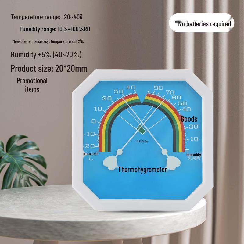 High-Precision Indoor Wall-Mounted Digital Thermohygrometer