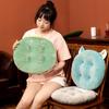 Cute Cartoon PP Cotton Round Cushion - Soft Tatami Chair & Living Room Seat Pad with Backrest Support