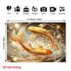 2D Golden Koi Fish Backdrop for Feng Shui Themed Photoshoot