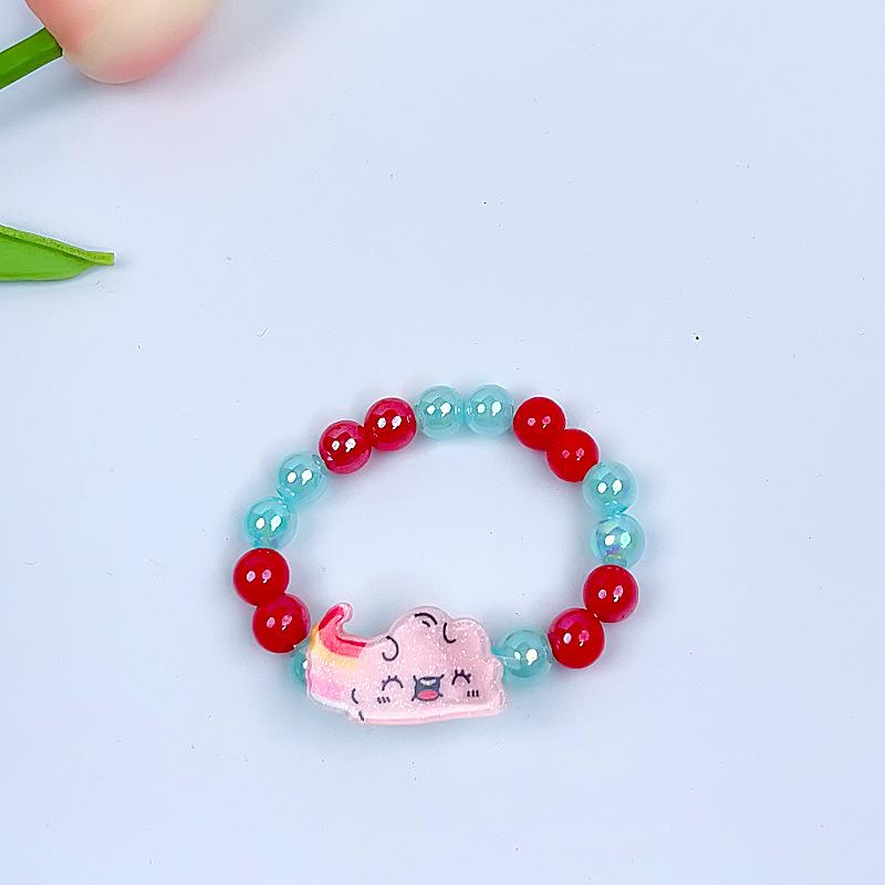 Cartoon Mermaid Pendant Beaded Bracelet for Girls