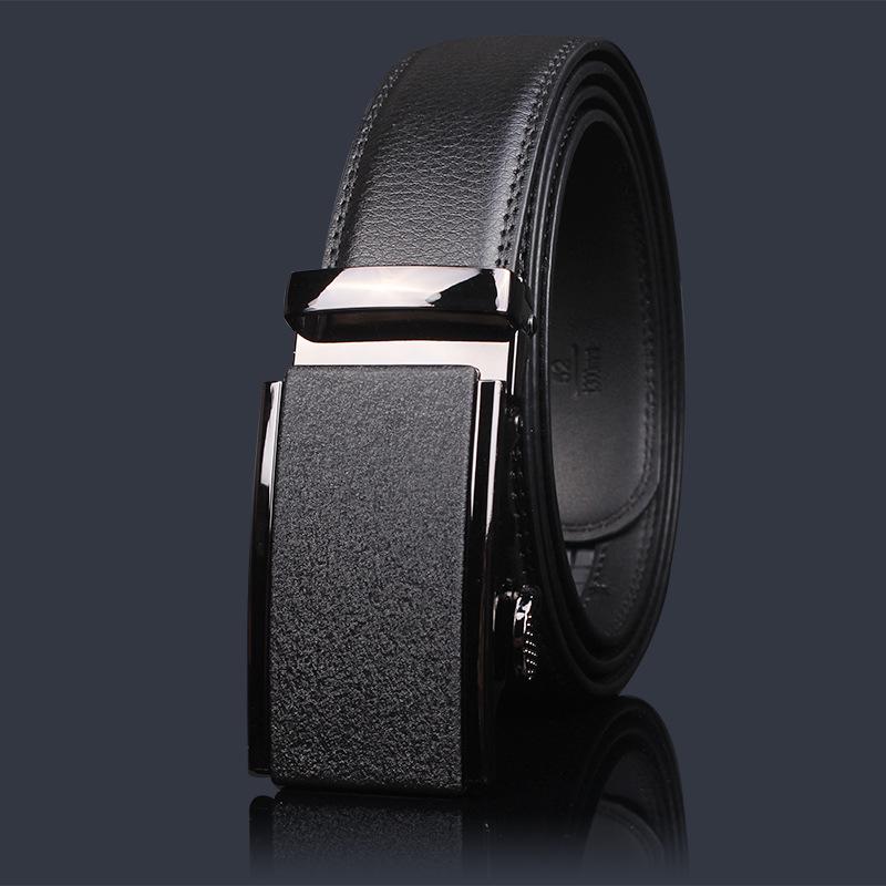 Men's High-End Genuine Leather Automatic Buckle Belt