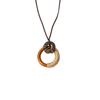 National Style Zen Woven Rope Round Pendant Necklace, Autumn And Winter Retro Bohemian National Style Long Sweater Chain