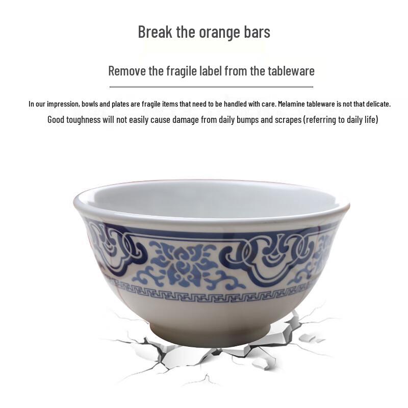 Qingyun Series A5 Melamine Rectangular Tray