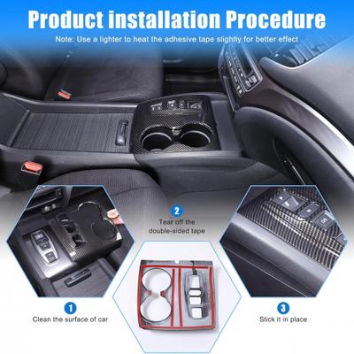 Gear Shift Panel Cover Trim for Honda Pilot 2016-2022/ Ridgeline 2020-2023/ Passport 2019-2023, New Upgrade ABS Center Consoles Cup Holder Cover