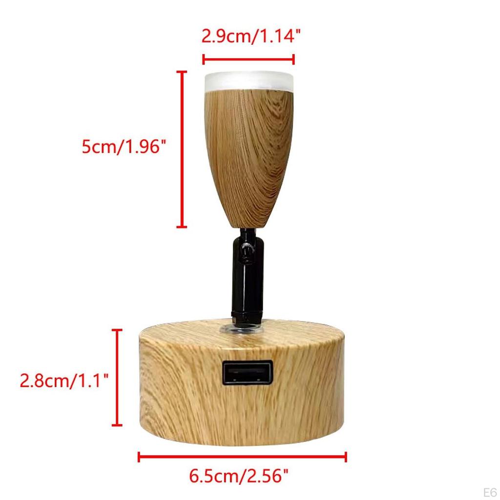 Aluminum LED Bedside Reading Lamp with USB Port And Brightness Adjustment Flexible Adjustable