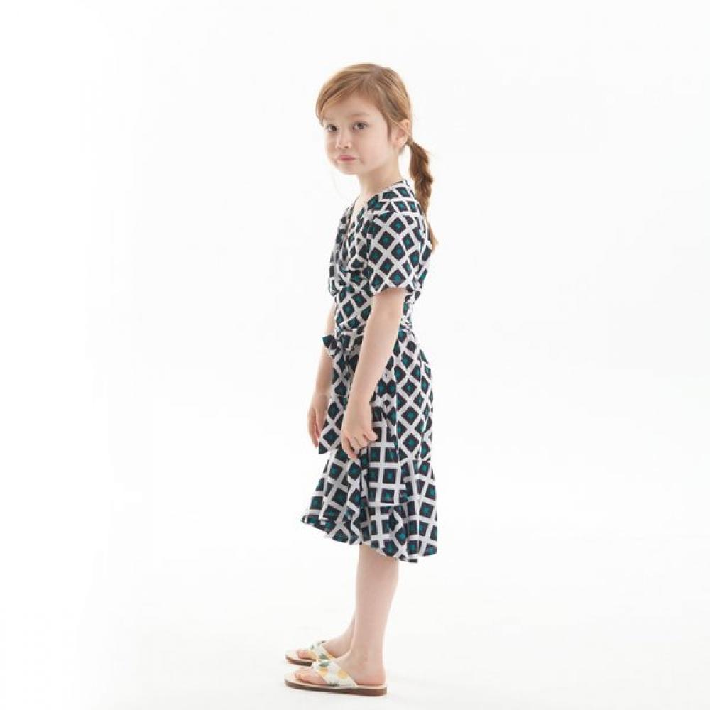 Lipbbam Kinder V-Ausschnitt ViVienne Rüschenkleid Ldm43dp01