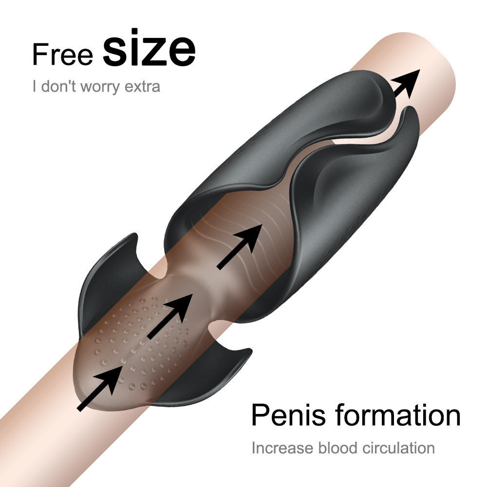 Powerful Vibrator Glans Massager Penis Stimulation Penis Delay Trainer Male Masturbator Sex Machine Sex Toys for Men Adults