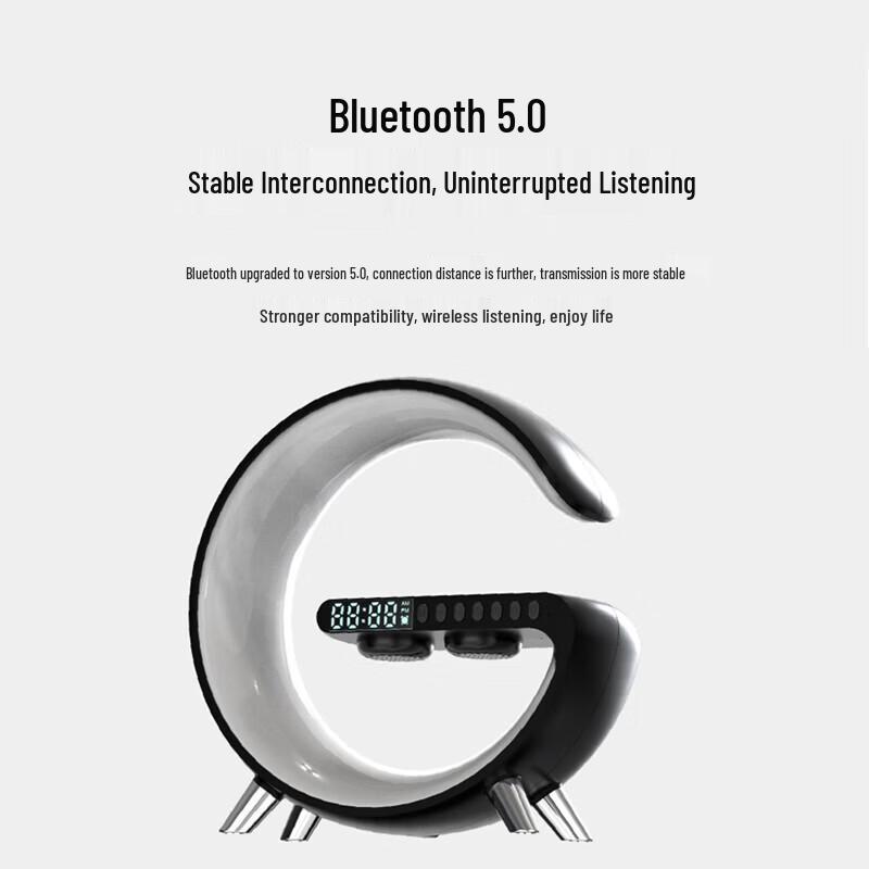 Bach Johann G7 Wireless Bluetooth Speaker with RGB Light & Wireless Charging CN plug (adapter included)