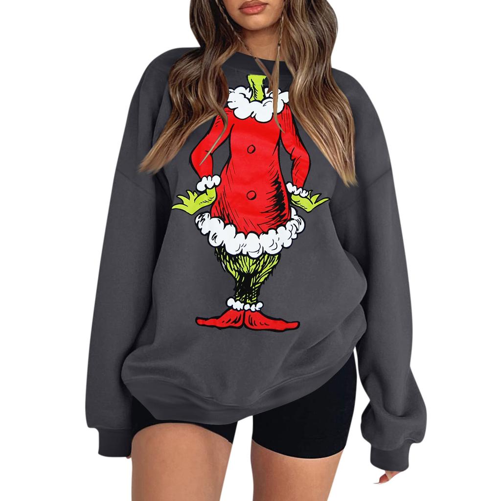 Damen Colorblock Sweatshirt Langarm Rundhalsausschnitt Lässig Bequem Locker Leicht Damen Sweatshirtt