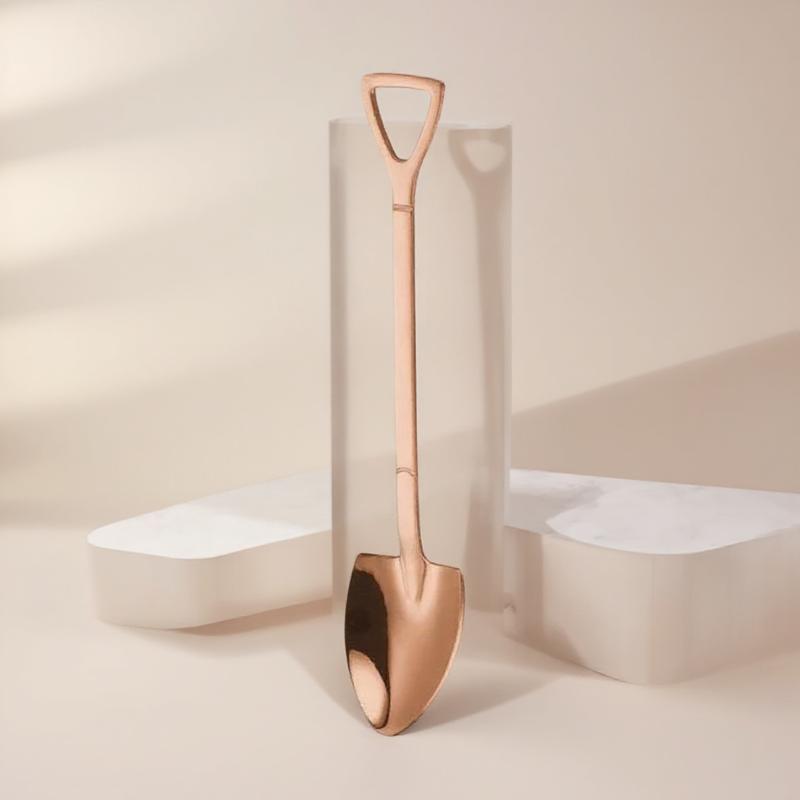 1PC 304 Stainless Steel Vintage Coffee Scoop Ice Cream Scoop Creative Tea Scoop Fruit Fork Fashion Cutlery Set