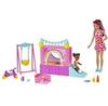 Barbie Doll Inflatable Castle Set 2 Dolls