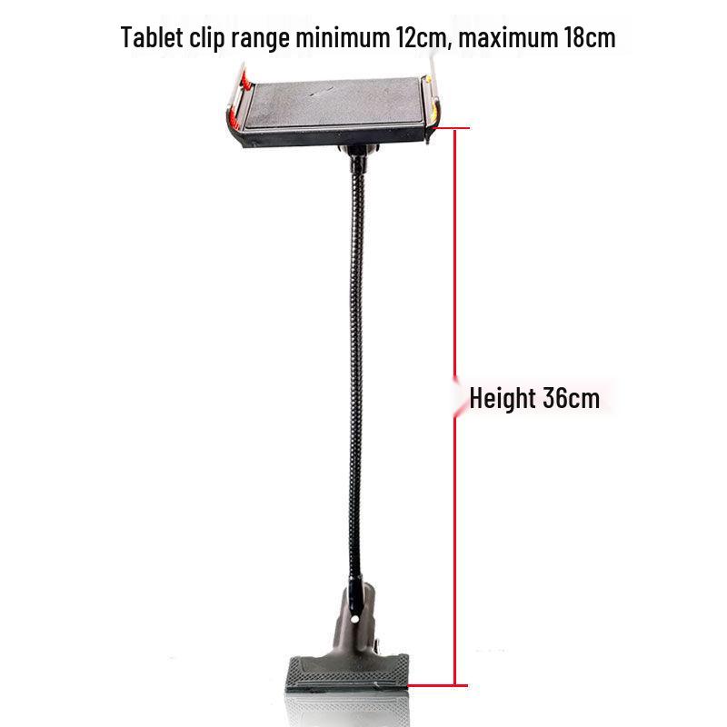 Flexible Metal Phone Stand with Clamp for Live Broadcasts and Selfies
