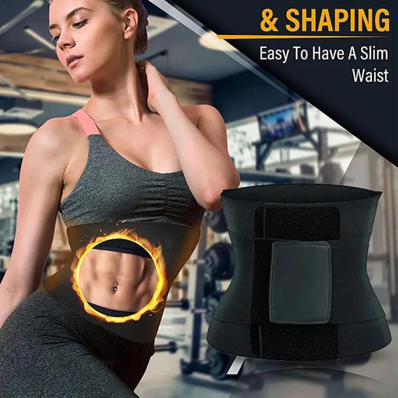 Women's Waist Cincher Anti-Bacterial Firm Control Bandage Wrap Tummy Trimmer Fitness Girdle Slimming Strap Sports