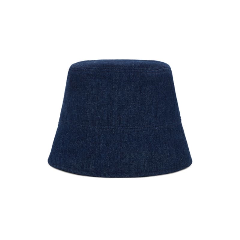 VARZAR VA Studded Non-Washed Denim Drop Bucket Hat Indigo