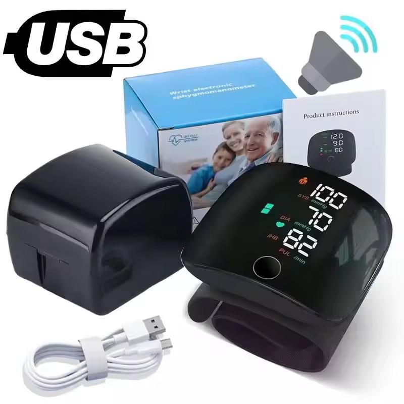 High Precision Automatic Wrist Blood Pressure Monitor for Home Use