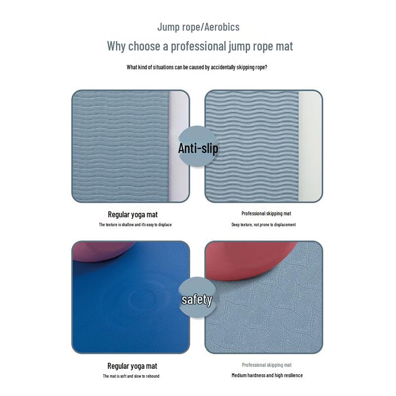 Kawasaki Skipping Rope Mat & Rope 3-Piece Set