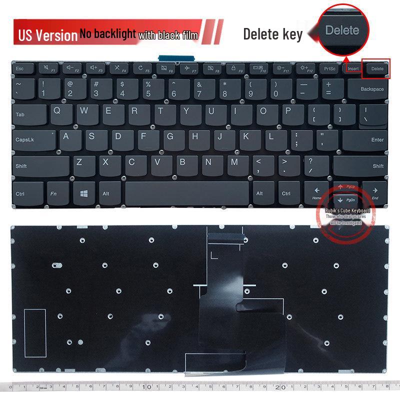 K43C-80 Compatible with Lenovo V330C-14, YOGA 520-14, V330-14IKB, and Xiaoxin 14 2019 Keyboards