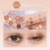 SNS Eyeshadow Cute Honeycomb 12-Color Makeup Palette Honey Tea Powder Ins Brush Dual Use Waterproof Sweatproof High Pigmentation Long-lasting 10.8g