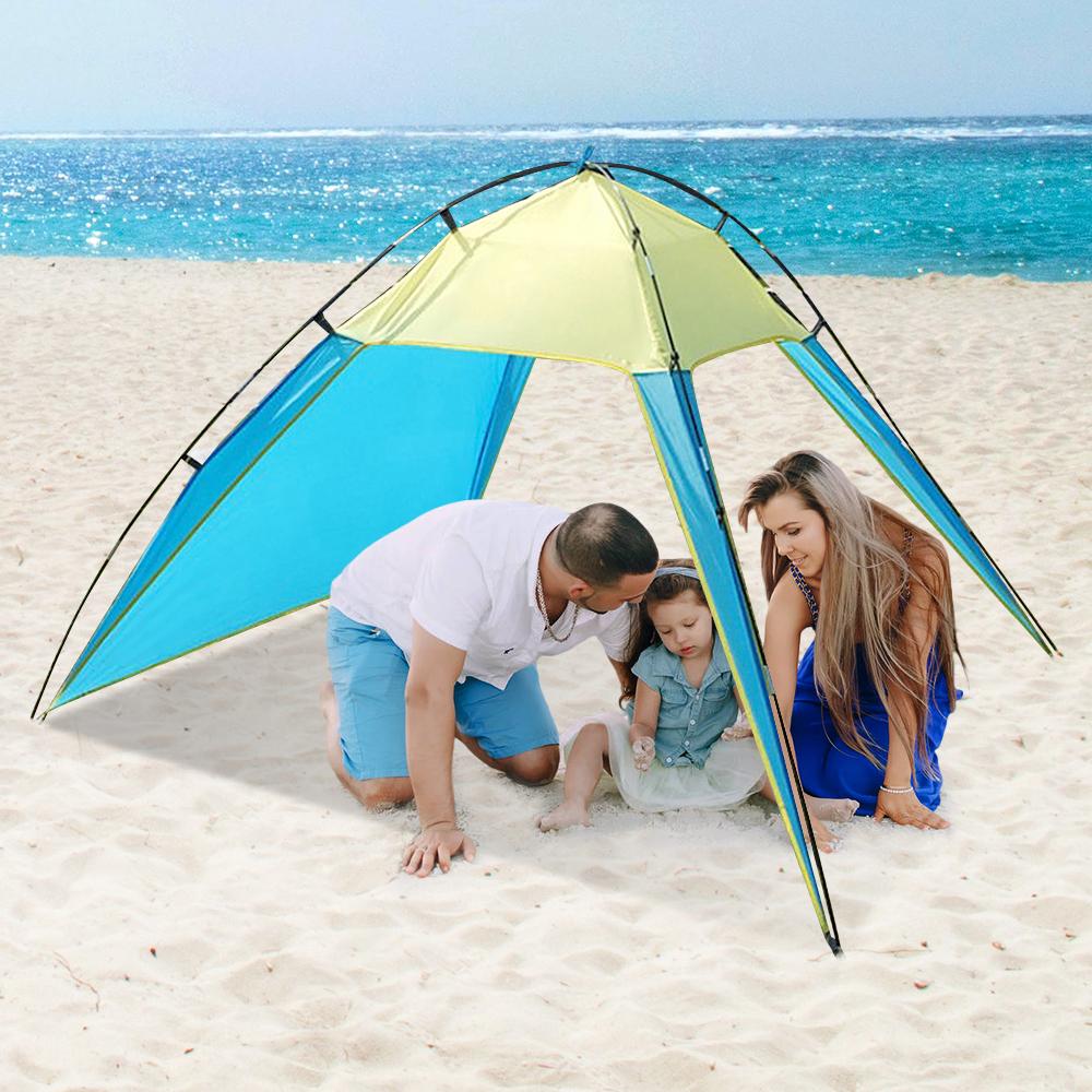 Beach Tent Outdoor Travel UV Protection Sun Shade Shelter for Camping Hiking Fishing