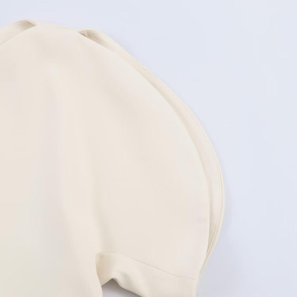 2026 Spring European & American Style Puff Sleeve Top - Simple & Versatile Fashion