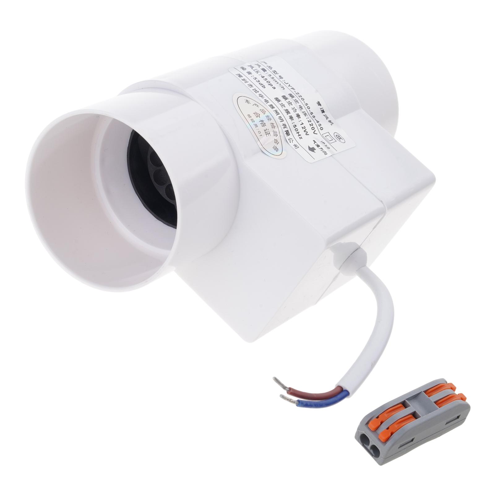 

In Line Air Blower Marine Bilge Air Blower 12W Electric in Line Bilge Air Blower Electric Fan In-Line Marine Blower 1