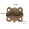 20/30Pcs Vintage Antique Brushed Bronze Butterfly Hinge 4 Holes Retro Furniture Fittings Metal Universal Hardware Cabinet