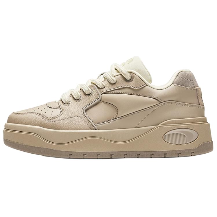 Anta Men's 982Evo Comfortable Versatile Commuting Trendy Lightweight Low-Top Skate Shoes Sneaker Khaki 112438091-4 Cm