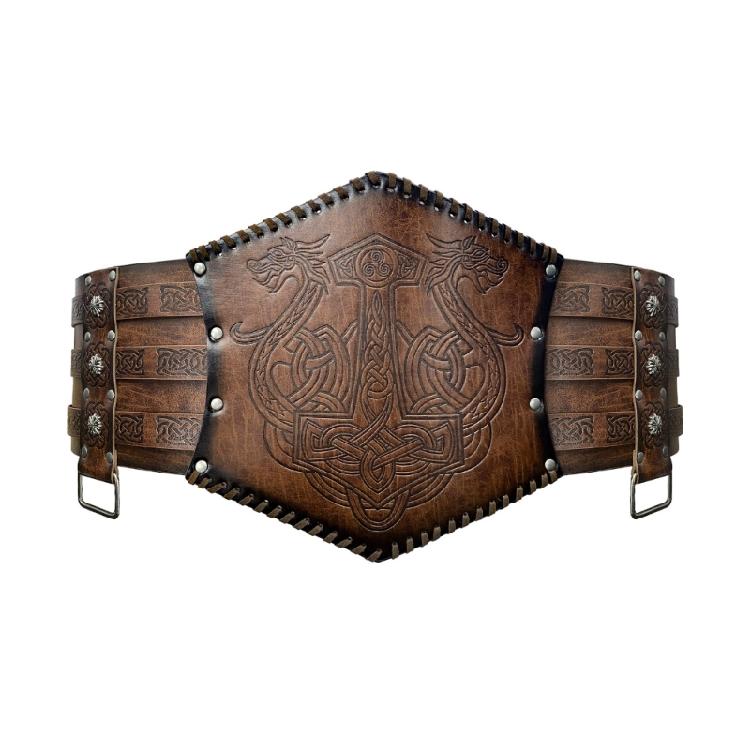 

Viking Wide Belt Cosplay Knight Corsets Belt Renaissance Mens Medieval Belt 1 коричневий