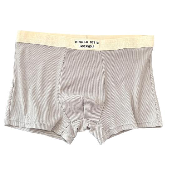 Men Boxer Underwear Mid-rise High Elasticity Shorts Panties Letter Print U-Convex Breathable Underwear Daily Wear